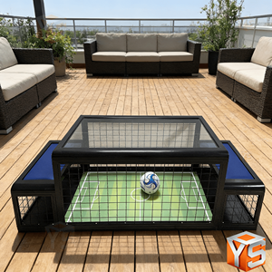 ZDYS - Futbolín de Mesa Estilo Deportivo para Niños, Área de Juego para Entretenimiento Familiar - Product Image 4