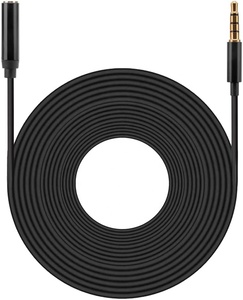 Câble d'extension <span class=keywords><strong>pour</strong></span> microphone cravate mini <span class=keywords><strong>micro</strong></span> 3,5 mm mâle vers femelle 19,7 pieds 6 mètres <span class=keywords><strong>pour</strong></span> iPhone Smartphones Android - Product Image 1