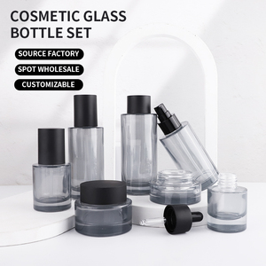 Bao Bì Mỹ Phẩm 30G 50G 30Ml 50Ml 100Ml 120Ml <span class=keywords><strong>150Ml</strong></span> Grey Chăm sóc Da Huyết Thanh Chai Thủy Tinh Bao Bì Jar - Product Image 2