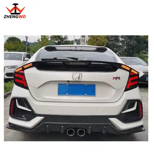 Lámpara trasera Led de fábrica ZHENGWO para Hatchback Honda Civic 2016-2022 año DRL puesta en marcha montaje de lámpara trasera de animación