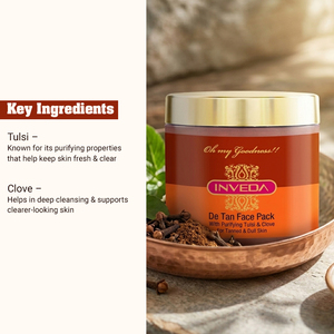 Herbal De-Tan Face Pack for Deep Cleansing, Brightening & Tan Reduction - Product Image 3