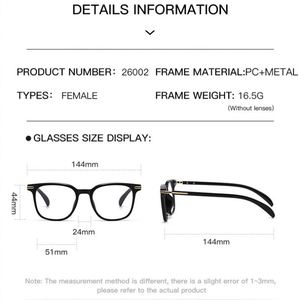 แว่นตาคอมพิวเตอร์กรอบใหญ่ทรงเหลี่ยม รุ่นวินเทจ ปี 2025 สำหรับผู้ชายและผู้หญิง พร้อมโลโก้สั่งทำพิเศษ เปลี่ยนสีได้ ป้องกันแสงสีฟ้า - Product Image 5