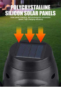 Nueva cabeza de esqueleto Fl.ame La.mp decoración de Halloween patio decoración de jardín al aire libre luz al aire libre - Product Image 2