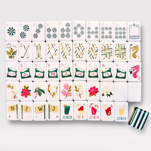 Oh My Mahjong Tiles160 - Jeu de cartes en acrylique de golf American Blue Fairways Flowers, luxueux et élégant, pour table de jeu d'échecs et de Tic Tac Toe, cadeau - Product Image 2