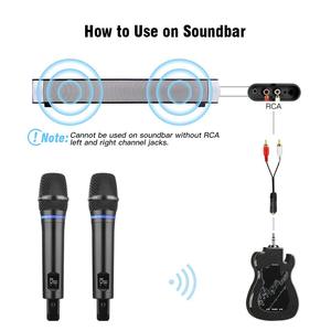 Professional Dual Rechargeable <b>Wireless</b> Karaoke System UHF Handheld Dynamic <b>Microphone</b> Set BT Receiver <b>Microphone</b> Metal Material - Product Image 3