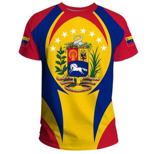 Speciale prijs Venezolaanse mensen vrede vrijheid ronde hals T-shirt sublimatieprint T-shirts Venezuela onafhankelijkheid korte mouw - Product Image 3