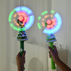 15 Zoll Blinkende Leuchtspielzeuge LED Regenbogen Meerjungfrau Drehendes LED Leucht-Windrad Zauberstab Kinder-Windräder - Product Image 6