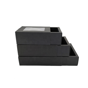 Tùy Chỉnh Vuông Quần Áo Thủ Công Bao Bì Carton Các Tông Giấy Ngăn Kéo Hộp Quà Tặng Với Cửa Sổ Rõ Ràng Phía Trước - Product Image 2