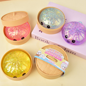 8,5CM Voedselstoomboot Reuze Dumpling Squishies Speelgoed Glitter Mystery Box Kleurrijke Stressballen Fidget Sensorische Knijpballen Kerstmis - Product Image 2