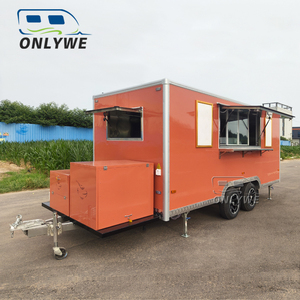 ONLYWE Camion à pizza <span class=keywords><strong>Voiture</strong></span>-restaurant entièrement équipée <span class=keywords><strong>Voiture</strong></span>-restaurant en acier inoxydable Remorque pour crème glacée Remorque pour crème glacée - Product Image 2