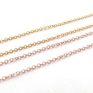 Adjustable Stainless Steel 18K Gold Rolo Bolo Link Cable Round <b>Chain</b> Necklace for <b>Men</b> Jewelry Findings - Product Image 3