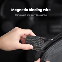 Câble de données magnétique Type-C anti-emmêlement, câble de charge rapide USB-C vers USB Type-C PD 60/66 W pour iPhone et Samsung