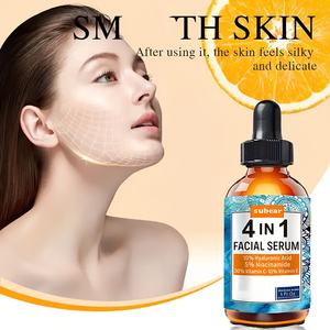 Cosmetici coreani per la cura della pelle 4 in 1 vitamina <span class=keywords><strong>C</strong></span> siero per il viso acido ialuronico Acne macchie scure correttore siero schiarente della pelle - Product Image 5
