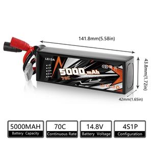 고성능 5000mAh 2s7.4v 3s11.1v 4s14.8v 6s22.2v AA 리튬 이온 충전식 배터리 팩 미니 드론 리포 배터리 - Product Image 3
