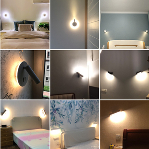 Applique <span class=keywords><strong>da</strong></span> lettura sul comodino per testiera camera <span class=keywords><strong>da</strong></span> letto applique Plug in Cord <span class=keywords><strong>lampada</strong></span> <span class=keywords><strong>da</strong></span> <span class=keywords><strong>parete</strong></span> a montaggio superficiale <span class=keywords><strong>con</strong></span> faretto regolabile - Product Image 5