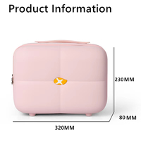 Sac de maquillage personnalisé en ABS et PC, trousse à cosmétiques multifonctionnelle, valise portable à suspendre pour femmes, sac de voyage extérieur pour filles, 12'' OEM