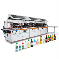 Nouvelle machine d'impression sérigraphique UV entièrement automatique Haohe 4 couleurs pour les étiquettes de seaux de peinture, imprimante de tubes, 12 stations