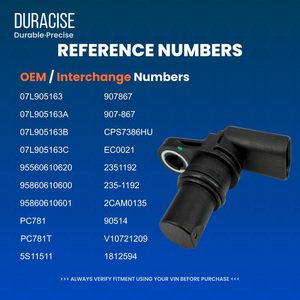 เซ็นเซอร์ตำแหน่งเพลาลูกเบี้ยว DURACISE สำหรับ Audi Q5 Q7 A4 A5 A6 A7 S5 Volkswagen Tiguan Jetta Passat ปี 2009-2017 - Product Image 5