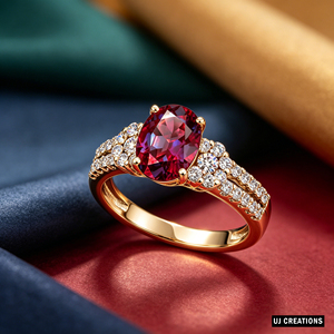 Custom <b>Silver</b>/9K/14K/18K <b>Solid</b> Gold Oval Gemstone Lab Grown VVS-VS Quality Diamond Ring Brilliant Cut Fashion Jewelry - Product Image 6