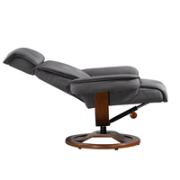 Fauteuil inclinable ergonomique en cuir PU de style moderne avec plateau