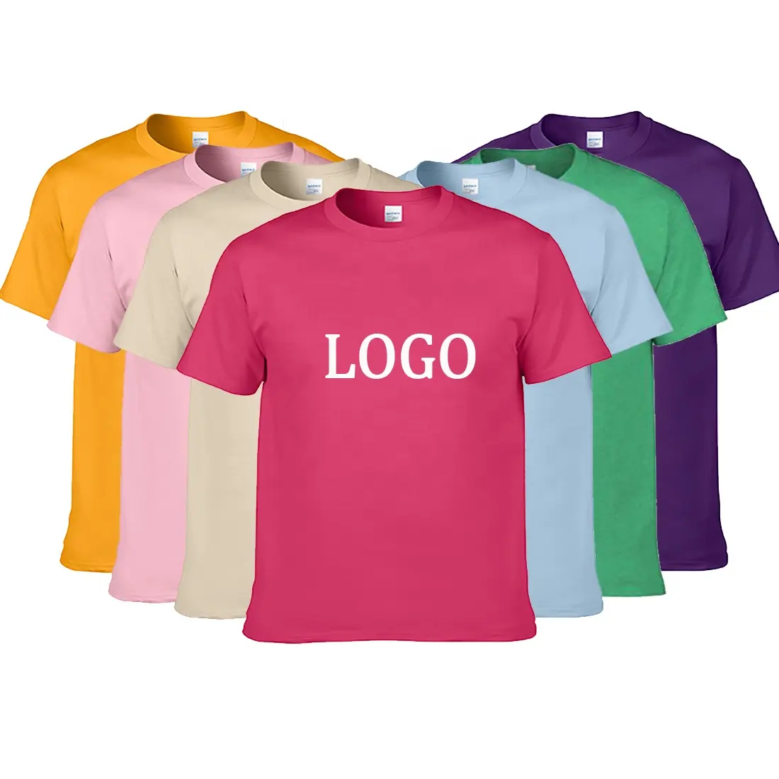 38 색 도매 솔리드 맞춤 logo180gsm 승화 그래픽 티셔츠 100% 코튼 빈 플러스 사이즈 남성 티셔츠