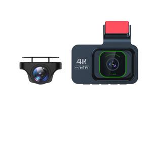 กล้องติดรถยนต์ 4K Ultra HD เลนส์คู่ หน้าจอ IPS 3.2 นิ้ว พร้อม WiFi, G-Sensor, บันทึกแบบวนซ้ำ และระบบตรวจจับการจอด - Product Image 1