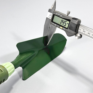 Penggong Green Garden Trowel 145mm Stainless Steel Spoon Shaped For Home Gardening Planting Tool - Product Image 1