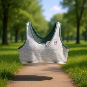 Soutien-gorge de sport respirant pour femmes avec tissu en spandex, haut de yoga, fitness, taille XL, vêtements de sport actifs - Product Image 2