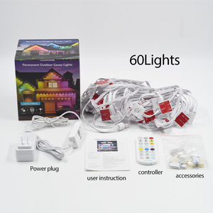 100ft RGB LED Pixel Đèn ngoài trời IP67 không thấm nước CE ROHS ul thông qua AC220V 60 đèn vĩnh viễn Đèn Ngoài Trời eave chuỗi đèn - Product Image 3