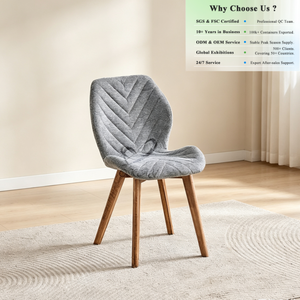 Chaise <span class=keywords><strong>de</strong></span> salle à manger OKAY, vente en gros d'usine, chaise d'appoint moderne rembourrée, option tissu multicolore, chaises <span class=keywords><strong>de</strong></span> salle à manger ergonomiques et stables - Product Image 1