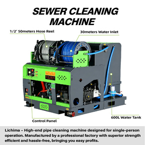 Idropulitrice Diesel 65HP 300Bar 70L/min per Pulizia Fognature, Macchina ad Alta Pressione per Dragaggio Tubazioni e Rimozione Intasamenti - Product Image 3