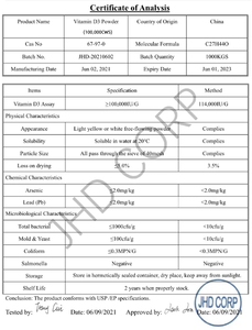 도매 코셔/할랄 인증 비타민 <span class=keywords><strong>D3</strong></span> 분말 식품 등급 비타민 <span class=keywords><strong>D3</strong></span> - Product Image 2