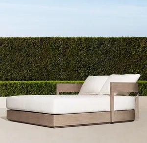 Cama de Día de Teca Indonesiana <span class=keywords><strong>Bahia</strong></span>, Muebles de Exterior de Lujo Modernos Originales Sassanid OEM para el Borde de la Piscina - Product Image 2