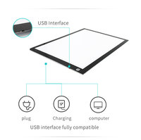 Tableau lumineux LED A3 pour dessin animé, vente directe usine, planche lumineuse en acrylique, tablette de dessin, planche d'écriture translucide pour croquis et conception