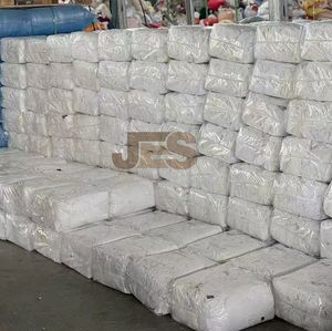 Muestras gratis Camiseta de algodón blanco industrial Trapos 100% algodón Absorción de aceite de alto grado 35-65cm - Product Image 3