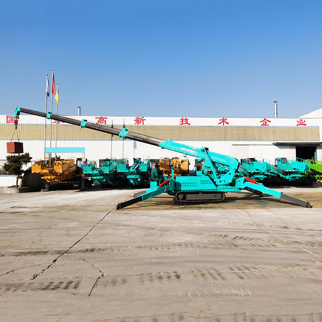 HOT SALE Crawler Jib Crane Heavy Mobile Spider Crawler Lift Construction Work Telescopic Boom Hydraulic Crane