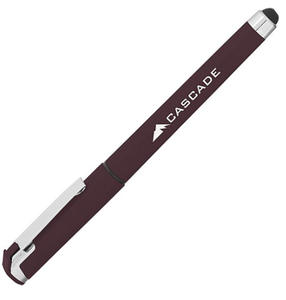 Bolígrafo de Gel con Logotipo Personalizado Cali, Tacto Suave, Retráctil, Empuñadura de Goma, Punta Mediana, Tinta Negra, Impresión en Pantalla, Promocional, Venta al Por Mayor - Product Image 2