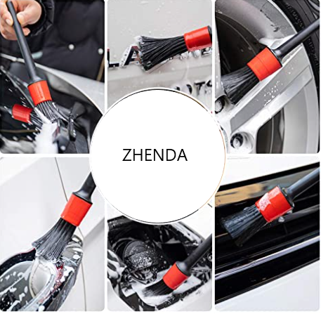 18 Pcs Household Car Wheel Cleaning Brush Yellow For Car Drill