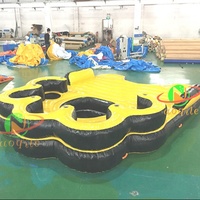 Bateau gonflable de partie de l'eau d'été d'équipement d'île flottante de l'eau extérieure