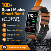 Bracelet intelligent pour appels avec écran de 1,57 pouce, moniteur de fréquence cardiaque, étanche IP68, en silicone, pour hommes, femmes, seniors, usage quotidien