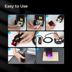 Kit d'assistance pneumatique pour graveur laser 10W, pompe à air 22L/min avec garantie 1 an pour la purification des découpeuses et graveuses laser - Product Image 6