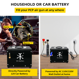 <span class=keywords><strong>Compresor</strong></span> de Aire Eléctrico Portátil TUXING de 12V con Control Manual, 300 Bar/4500 Psi, <span class=keywords><strong>para</strong></span> Paintball y Buceo - Product Image 6