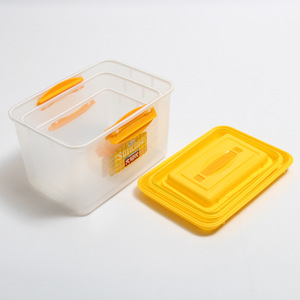 Caja de almacenamiento de alimentos para maleta, 20L, sellada, portátil, rectangular, amarilla, para uso en viajes - Product Image 4