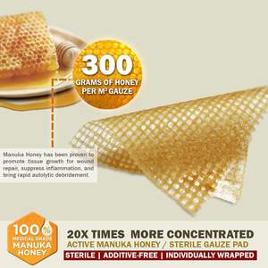 Medicazioni antibatteriche per ferite in garza di miele per uso medico e domestico - Product Image 3
