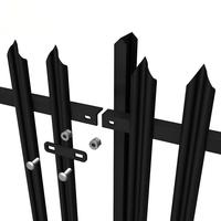 Valla de Seguridad de Hierro Forjado Galvanizado para Uso a Largo Plazo, Acero de Alta Resistencia, Protección Anti-Escalada y Anti-Corrosión
