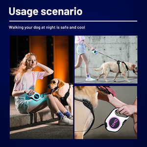 Correa de Perro Retráctil de Nailon Ajustable Multifuncional Personalizada de Lujo al por Mayor con Logotipo Personalizado - Product Image 6