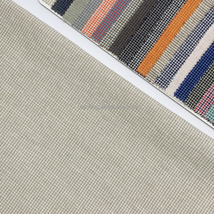 Nuovo Tessuto Leggero in <span class=keywords><strong>Cotone</strong></span> e <span class=keywords><strong>Lino</strong></span> con Texture Intrecciata, Tinto in Filo a Pied-de-Poule per Camicie, Abiti, Pantaloni e <span class=keywords><strong>Tende</strong></span> di Lusso - Product Image 2