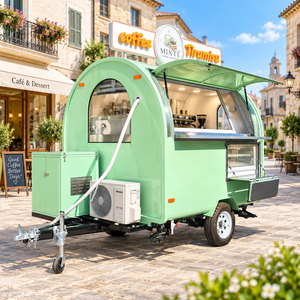 Camion de crème glacée Etodevice de 8,2 pieds à vendre, chariot à café portable, remorque de restauration, cuisine mobile, équipements de cuisine commerciale - Product Image 1