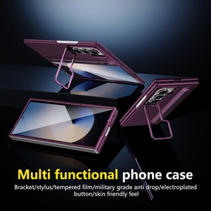 Cover per Telefono Pieghevole Z Fold7 con Supporto per Lente Retrattile, Slot Nascosto per Penna, Pellicola Frontale Integrata, Custodia Anti-Caduta per Samsung Z Fold8 Ultra - Product Image 2