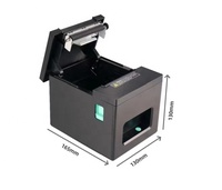 Imprimante thermique de reçus de 3 pouces USB ou USB+LAN Pos Imprimante thermique de 80 mm avec coupe-papier automatique Imprimante thermique de reçus de 80 mm